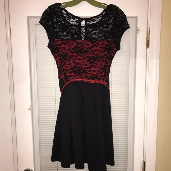 Bcx Dresses | Bcx | Lacy Red And Black Dress | Color: Black/Red | Size: 5j | Pm-50330321's Closet Bcx Dresses | Bcx | Lacy Red And Black Dress | Color: Black/Red | Size: 5j | Pm-50330321's Closet